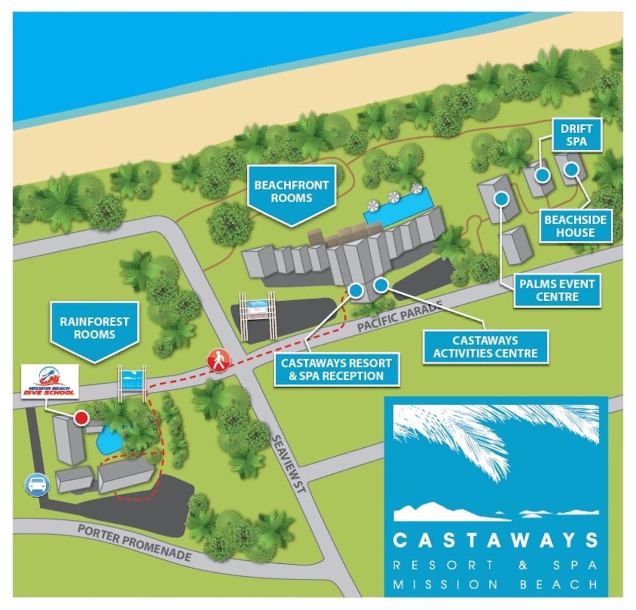Rainforest Castaways Resort And Spa 미션비치 외부 사진